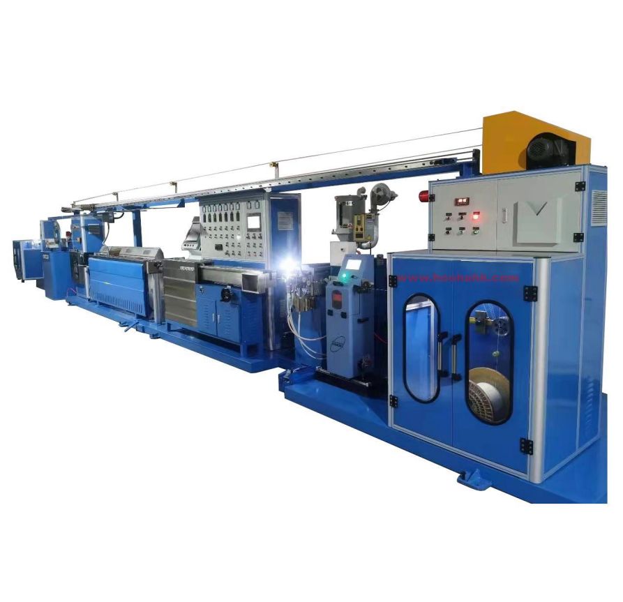 Extra Thin Fluoroplastic Cable Extrusion Machine 