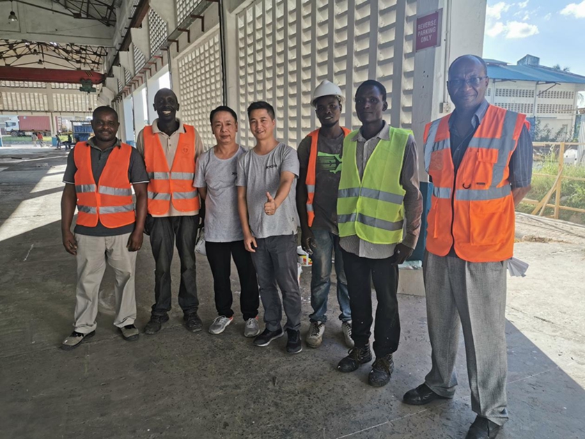 Customers in Tanzania received a series of wire drawing machines
